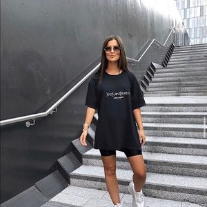 YSL Coal n Terry Over Sized T Shirt